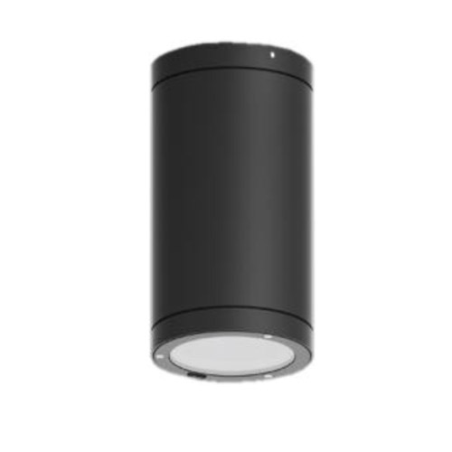Lifelight Pro IP65 Weatherproof Cylinder Emergency, Ceiling Mount, L10 Nanophosphate, Clevertest Plus, D50, Black